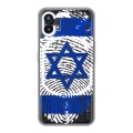 Дизайнерский силиконовый чехол для Nothing Phone (1) Флаг Израиля