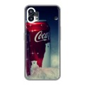 Дизайнерский силиконовый чехол для Nothing Phone (1) Coca-cola