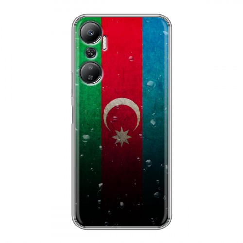 Дизайнерский силиконовый с усиленными углами чехол для Infinix Hot 20 Флаг Азербайджана