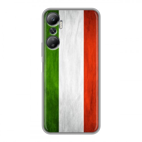 Дизайнерский силиконовый с усиленными углами чехол для Infinix Hot 20 Флаг Италии