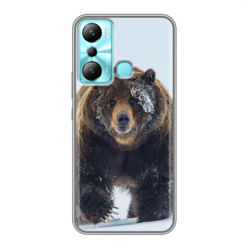 Дизайнерский силиконовый чехол для Infinix Hot 20i Медведь