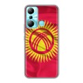 Дизайнерский пластиковый чехол для Infinix Hot 20i Флаг Киргизии