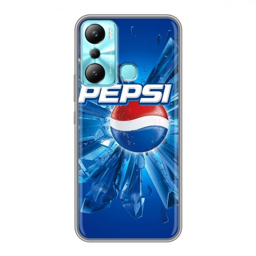 Дизайнерский силиконовый чехол для Infinix Hot 20i Pepsi