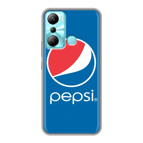 Дизайнерский силиконовый чехол для Infinix Hot 20i Pepsi