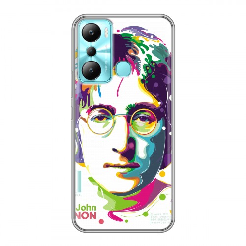 Дизайнерский силиконовый чехол для Infinix Hot 20i Джон Леннон