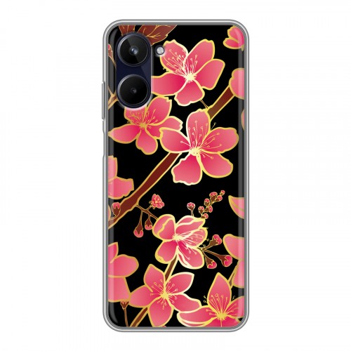 Дизайнерский силиконовый чехол для Realme 10 4G Люксовые цветы