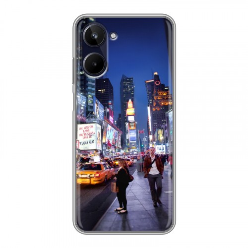 Дизайнерский силиконовый чехол для Realme 10 4G Нью-Йорк