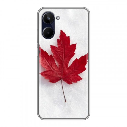 Дизайнерский силиконовый чехол для Realme 10 4G Флаг Канады