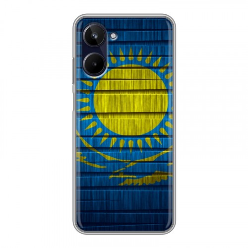 Дизайнерский силиконовый чехол для Realme 10 4G Флаг Казахстана