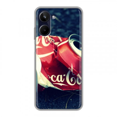 Дизайнерский силиконовый чехол для Realme 10 4G Coca-cola