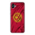 Дизайнерский силиконовый чехол для Samsung Galaxy A04 Флаг Киргизии