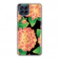 Дизайнерский силиконовый чехол для Samsung Galaxy M53 5G Люксовые цветы