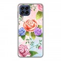 Дизайнерский силиконовый с усиленными углами чехол для Samsung Galaxy M53 5G Романтик цветы