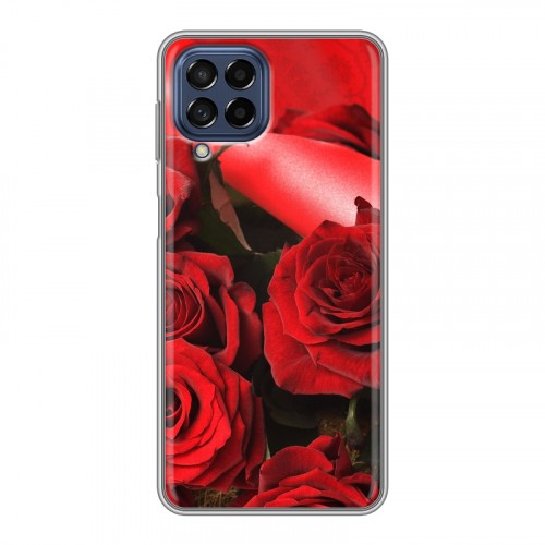 Дизайнерский силиконовый чехол для Samsung Galaxy M53 5G Розы