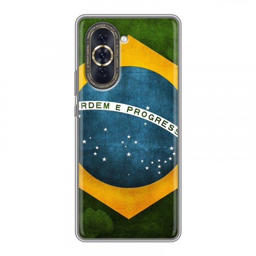 Дизайнерский силиконовый чехол для Huawei Nova 10 Флаг Бразилии