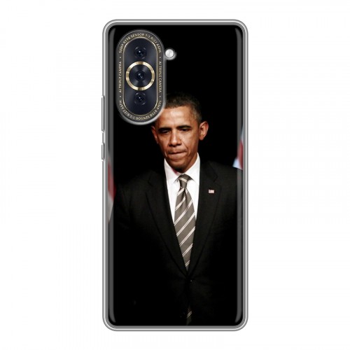Дизайнерский силиконовый чехол для Huawei Nova 10 Барак Обама