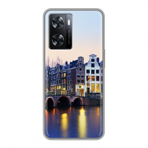 Дизайнерский силиконовый чехол для OPPO A57s амстердам