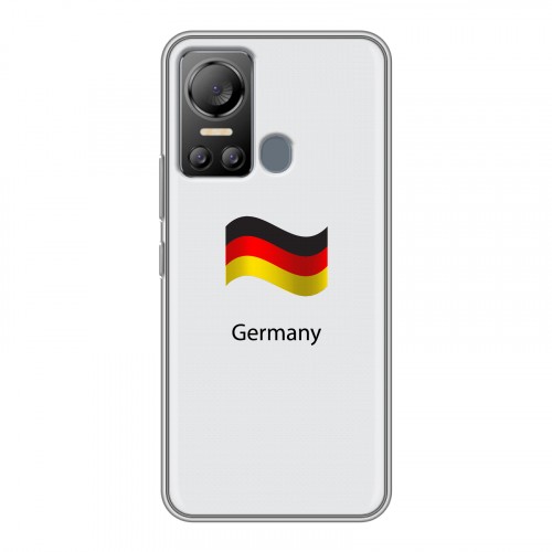 Дизайнерский силиконовый чехол для Itel Vision 5 Флаг Германии