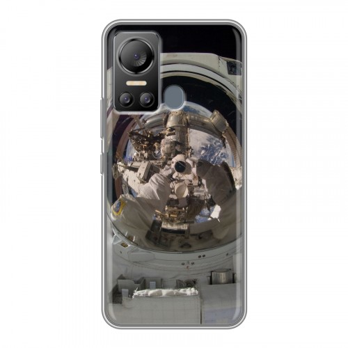 Дизайнерский силиконовый чехол для Itel Vision 5 Космонавт