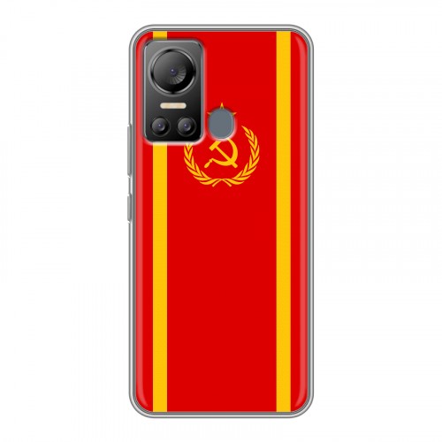 Дизайнерский силиконовый чехол для Itel Vision 5 Флаг СССР