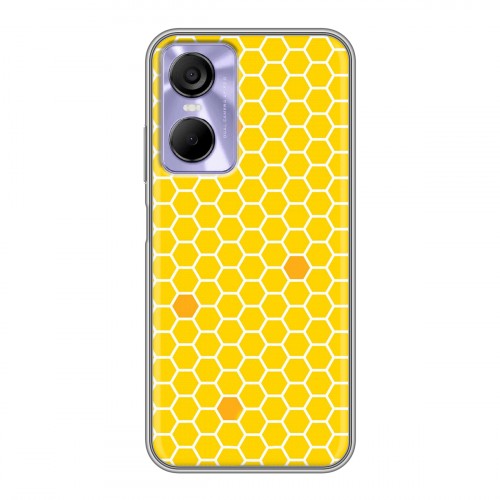 Дизайнерский силиконовый чехол для Tecno Pop 6 Pro Пчелиные узоры
