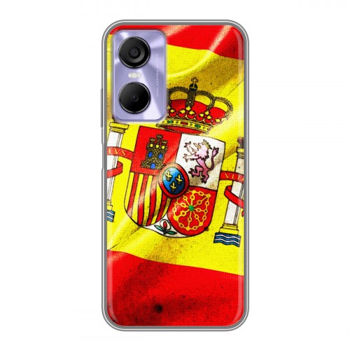 Дизайнерский силиконовый с усиленными углами чехол для Tecno Pop 6 Pro Флаг Испании