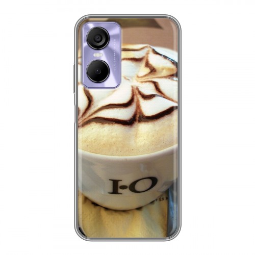 Дизайнерский силиконовый чехол для Tecno Pop 6 Pro Кофе напиток