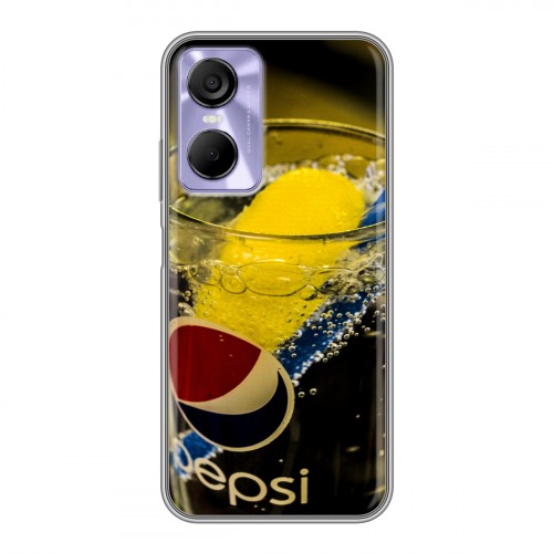 Дизайнерский силиконовый чехол для Tecno Pop 6 Pro Pepsi