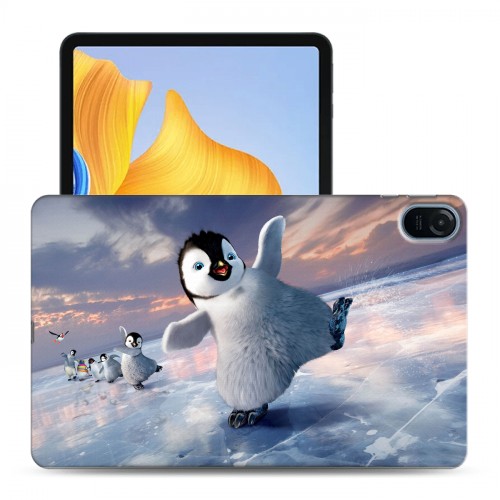 Дизайнерский силиконовый чехол для Huawei Honor Pad 8 Пингвины
