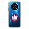Полупрозрачный дизайнерский силиконовый чехол для Huawei Honor Magic 4 Lite 5G Прозрачная япония