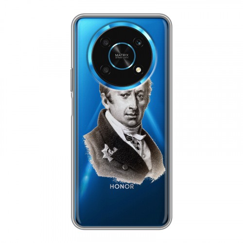 Полупрозрачный дизайнерский силиконовый чехол для Huawei Honor Magic 4 Lite 5G Прозрачные русские писатели