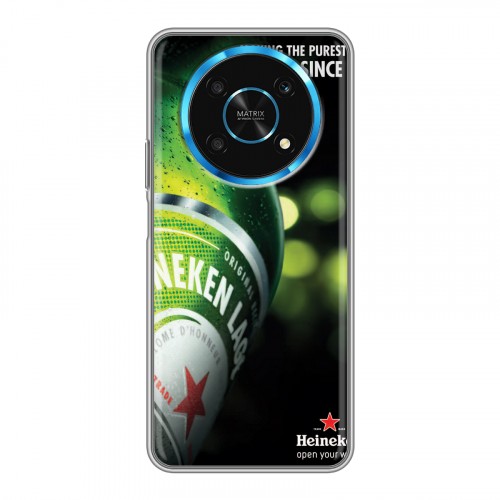 Дизайнерский силиконовый с усиленными углами чехол для Huawei Honor Magic 4 Lite 5G Heineken