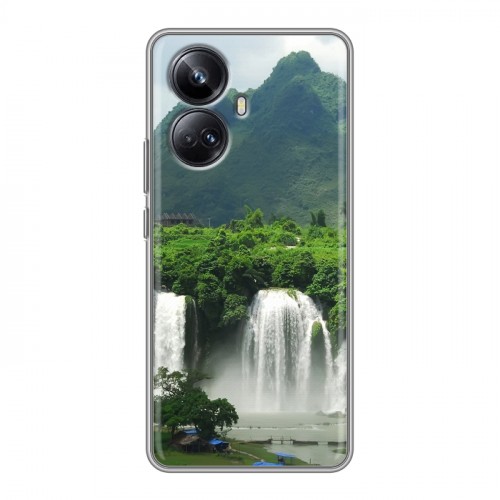 Дизайнерский силиконовый чехол для Realme 10 Pro Plus водопады