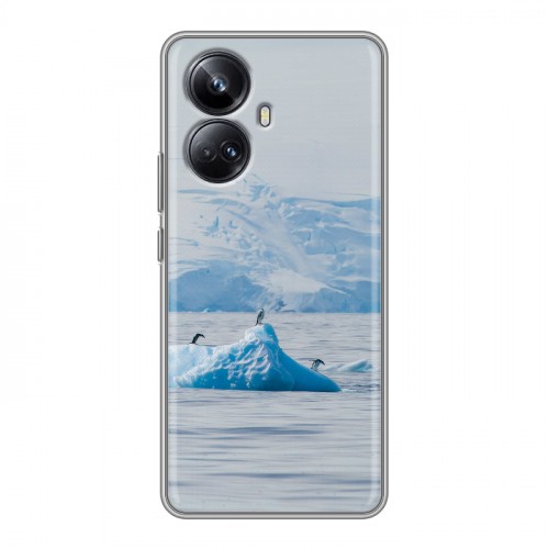 Дизайнерский силиконовый с усиленными углами чехол для Realme 10 Pro Plus айсберг