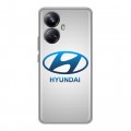 Дизайнерский силиконовый с усиленными углами чехол для Realme 10 Pro Plus Hyundai