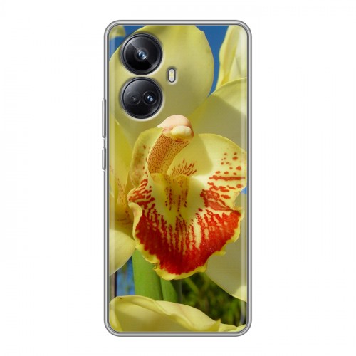 Дизайнерский силиконовый чехол для Realme 10 Pro Plus Орхидеи