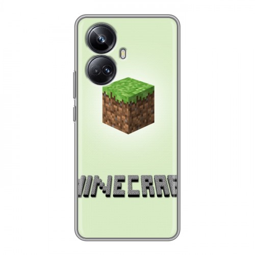 Дизайнерский силиконовый чехол для Realme 10 Pro Plus Minecraft