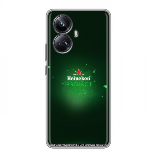 Дизайнерский силиконовый чехол для Realme 10 Pro Plus Heineken