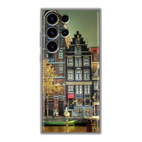 Дизайнерский силиконовый чехол для Samsung Galaxy S23 Ultra амстердам