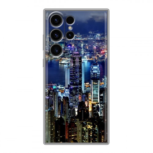 Дизайнерский силиконовый чехол для Samsung Galaxy S23 Ultra Гонконг