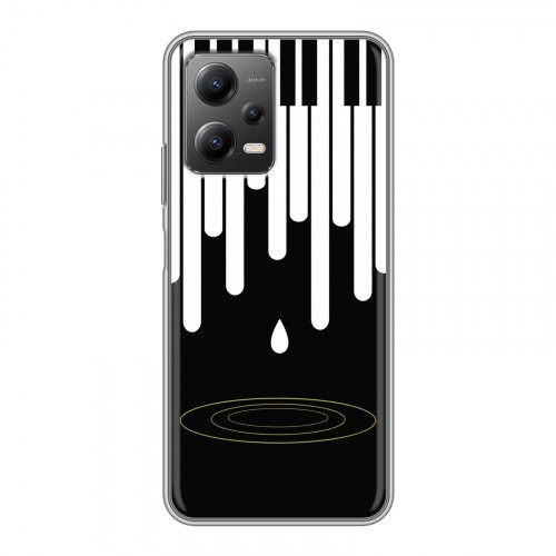 Дизайнерский силиконовый чехол для Xiaomi Poco X5 Дизайнерское пианино