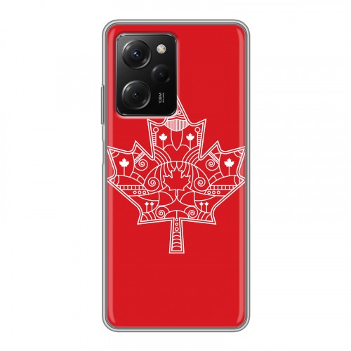 Дизайнерский пластиковый чехол для Xiaomi Poco X5 Pro Флаг Канады