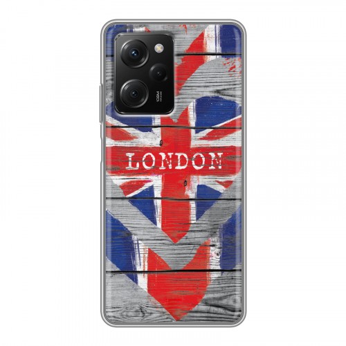 Дизайнерский пластиковый чехол для Xiaomi Poco X5 Pro British love