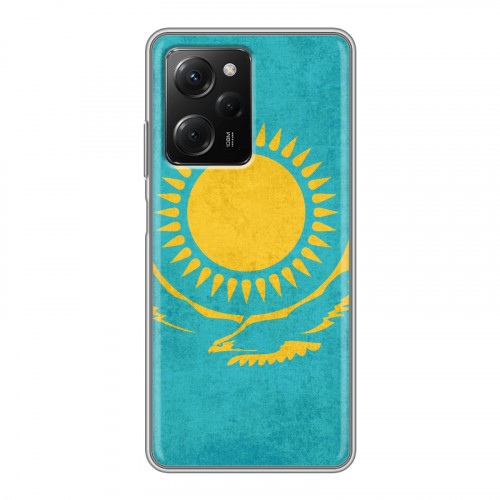 Дизайнерский силиконовый чехол для Xiaomi Poco X5 Pro Флаг Казахстана