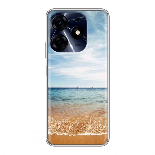 Дизайнерский силиконовый чехол для Tecno Spark 10 Pro пляж
