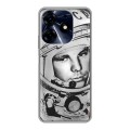 Дизайнерский пластиковый чехол для Tecno Spark 10 Pro Юрий Гагарин