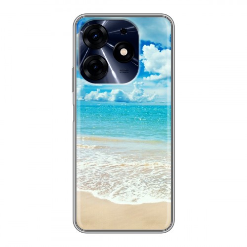 Дизайнерский силиконовый чехол для Tecno Spark 10 Pro Пляж