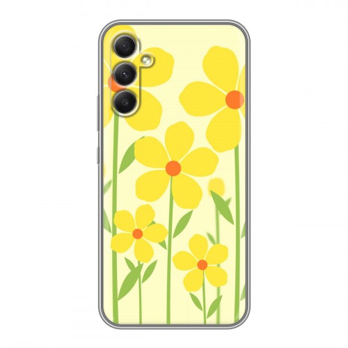 Дизайнерский силиконовый чехол для Samsung Galaxy A34 5G Романтик цветы