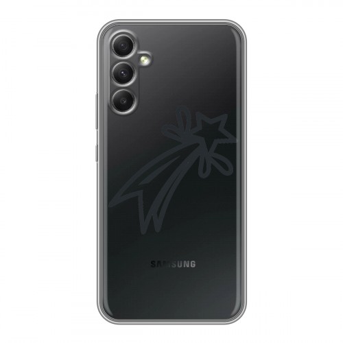 Полупрозрачный дизайнерский пластиковый чехол для Samsung Galaxy A34 5G Стикеры к Дню Победы
