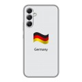 Дизайнерский силиконовый с усиленными углами чехол для Samsung Galaxy A34 5G Флаг Германии